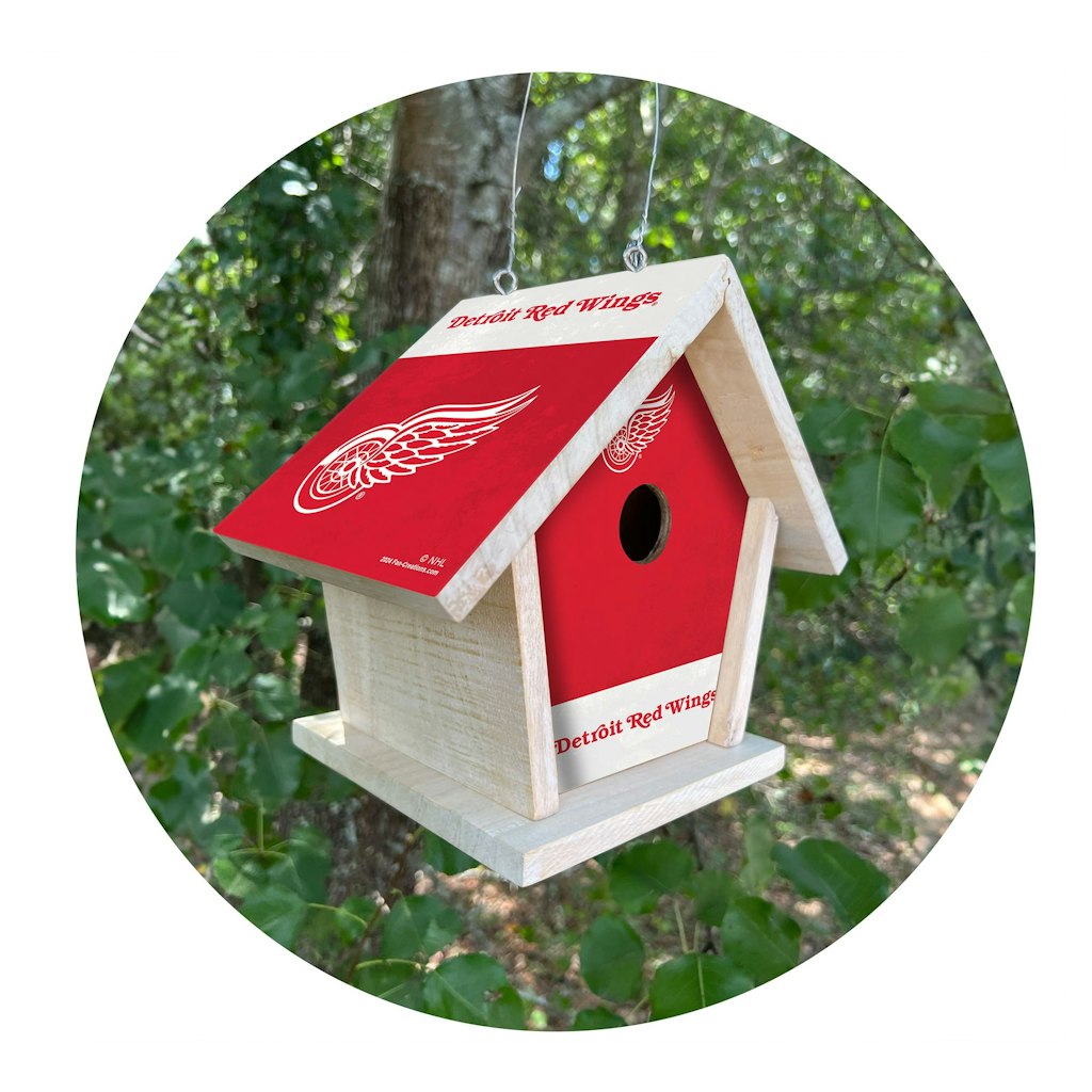 Detroit Red Wings Team Pride Bird House: $44.99 Detroit Red Wings Team Pride Bird House: $44.99