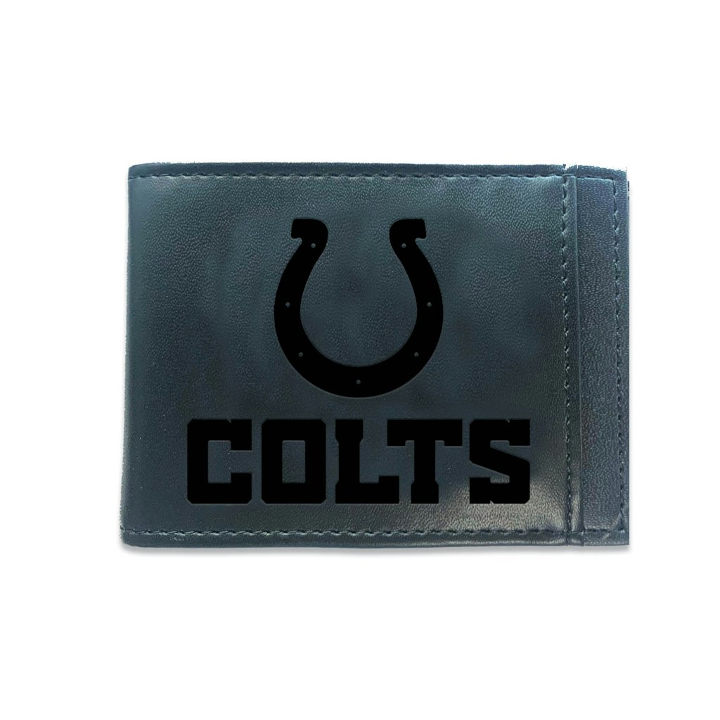 Indianapolis Colts Hybrid Leather Bi-Fold Wallet with Money Clip: $31.99 Indianapolis Colts Hybrid Leather Bi-Fold Wallet with Money Clip: $31.99