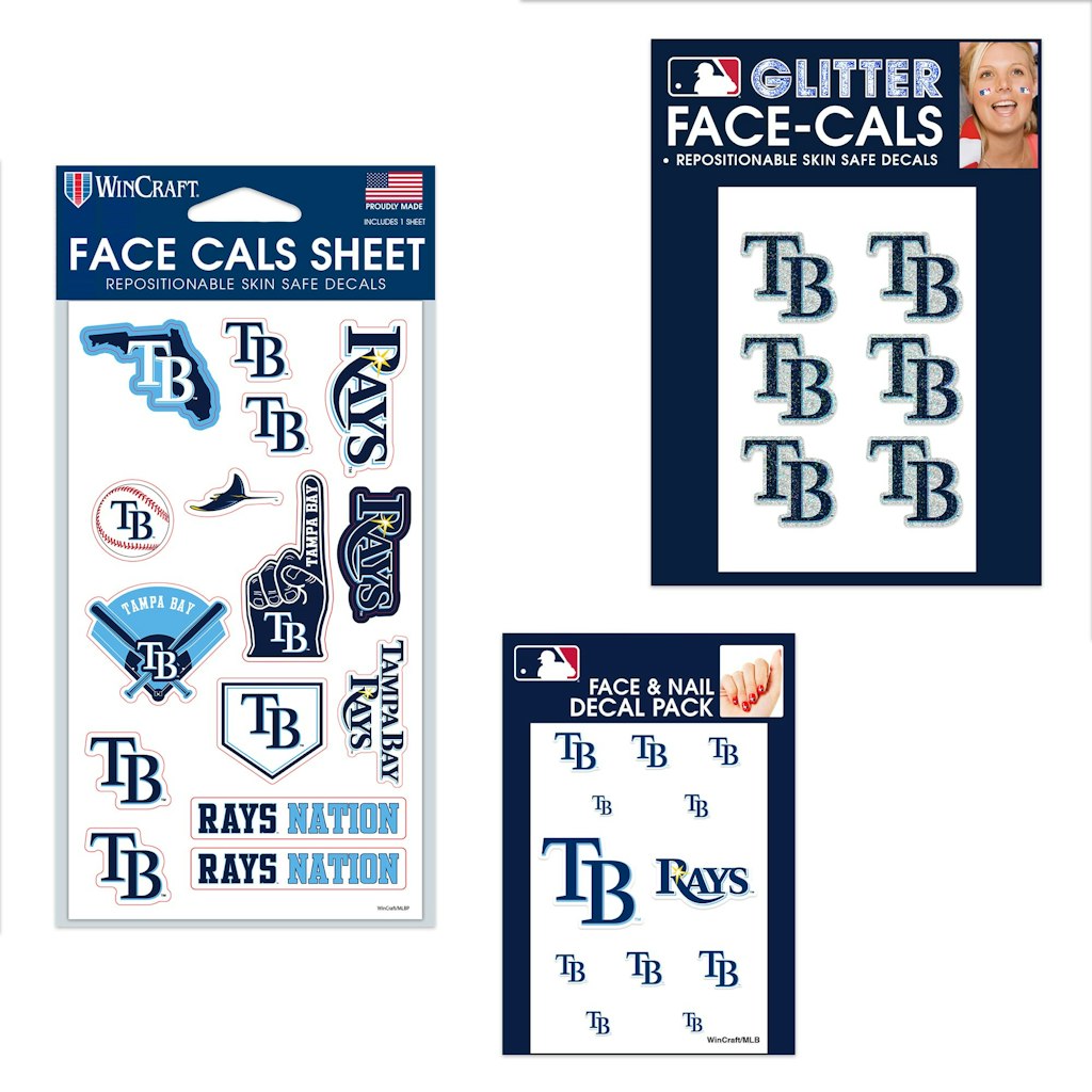 WinCraft Tampa Bay Rays 4" x 7" Waterless Tattoos Set: $17.99 WinCraft Tampa Bay Rays 4" x 7" Waterless Tattoos Set: $17.99