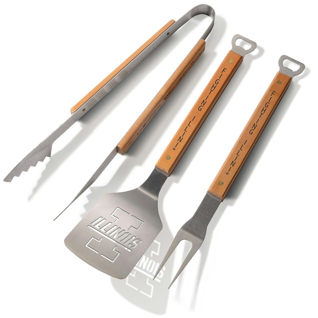 Illinois Fighting Illini 3-Piece BBQ Set: $59.99 Illinois Fighting Illini 3-Piece BBQ Set: $59.99