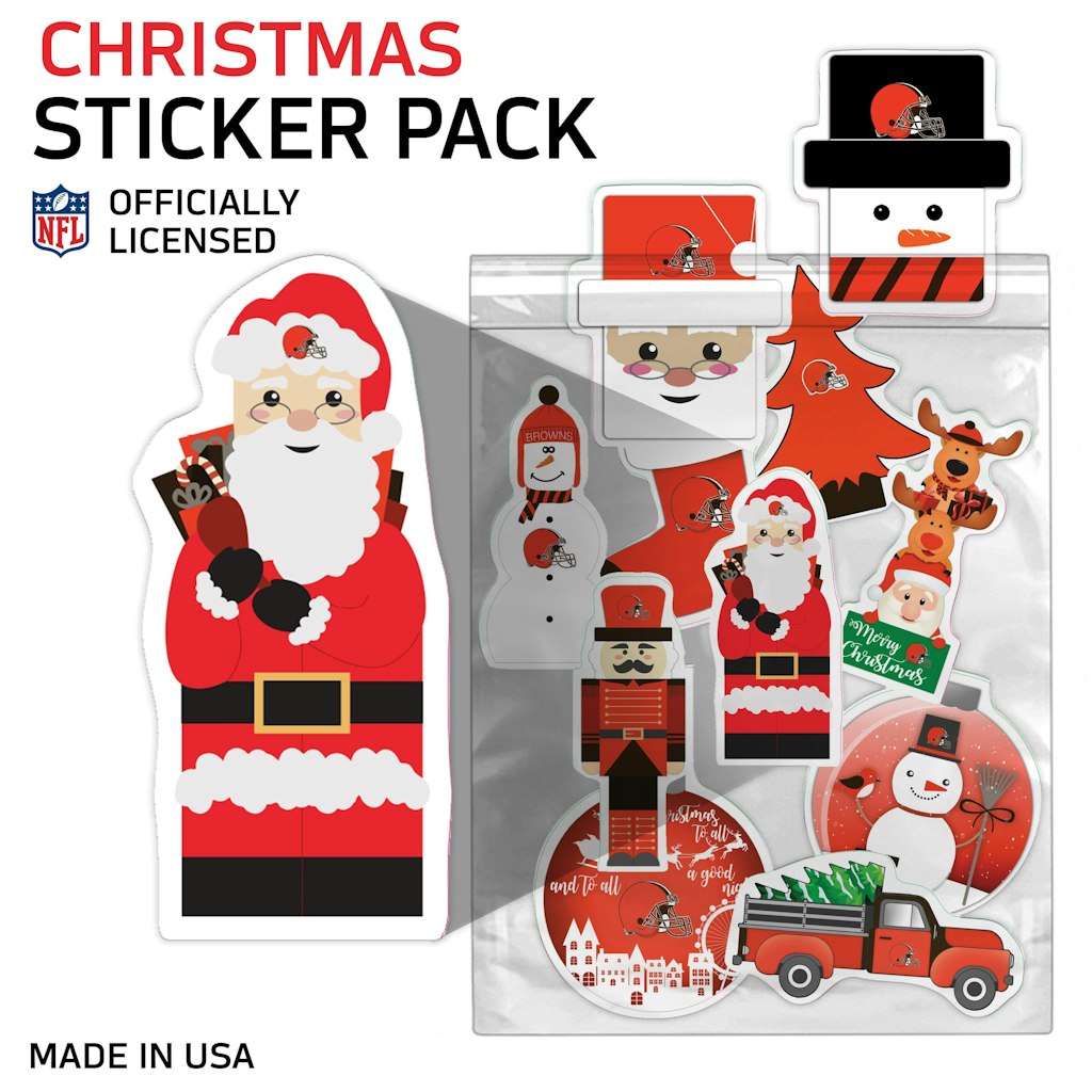 Cleveland Browns Holiday Sticker Set: $40.99 Cleveland Browns Holiday Sticker Set: $40.99