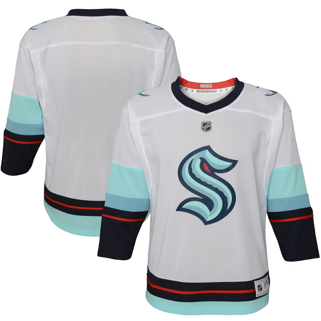 Infant Seattle Kraken Away Replica Jersey: $44.99 Infant Seattle Kraken Away Replica Jersey: $44.99