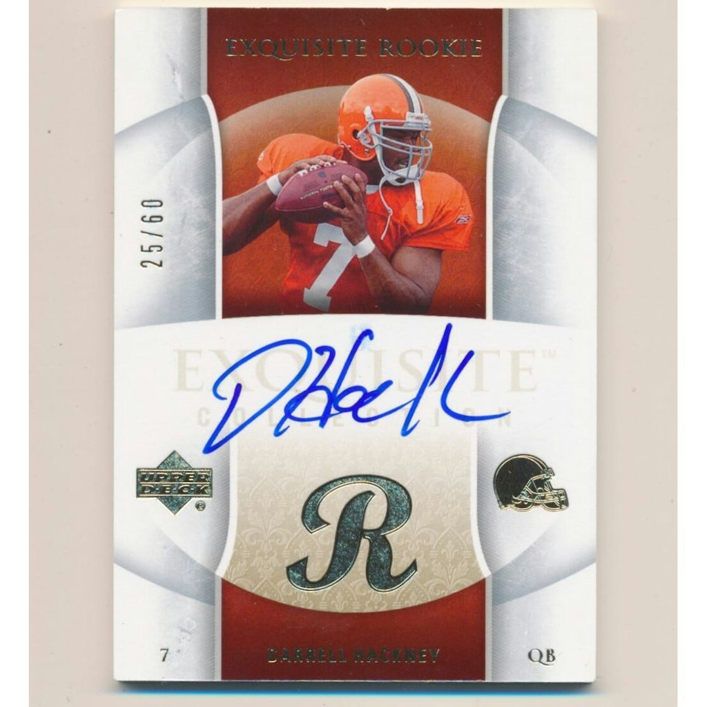 2006 Exquisite Collection Darrell Hackney Gold Autograph Card: $17.50 2006 Exquisite Collection Darrell Hackney Gold Autograph Card: $17.50