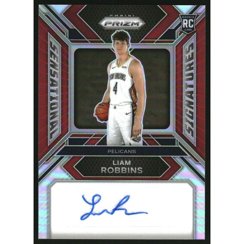 2023-24 Panini Prizm Sensational Signatures Red Prizm Liam Robbins Card: $10.80 2023-24 Panini Prizm Sensational Signatures Red Prizm Liam Robbins Card: $10.80