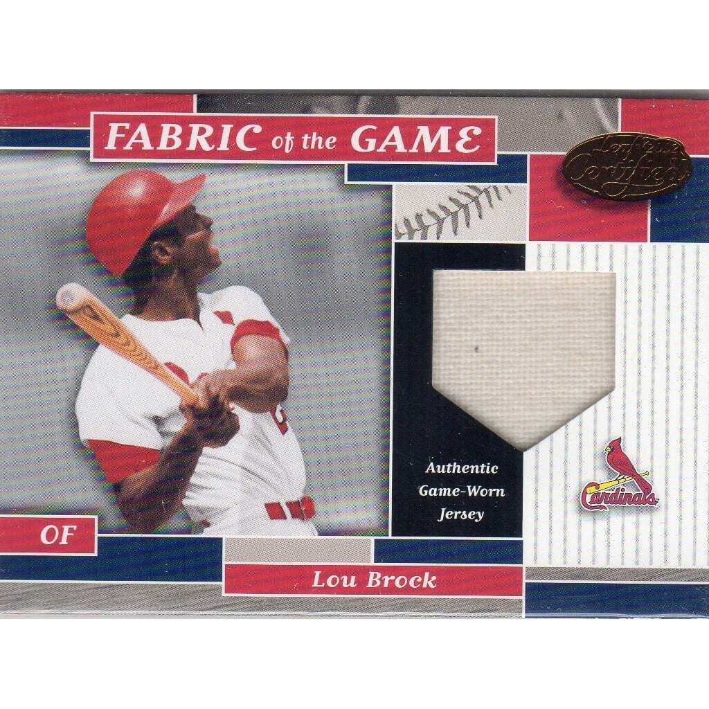 2002 Leaf Certified Fabric of the Game Lou Brock Card #39BA: $70 2002 Leaf Certified Fabric of the Game Lou Brock Card #39BA: $70