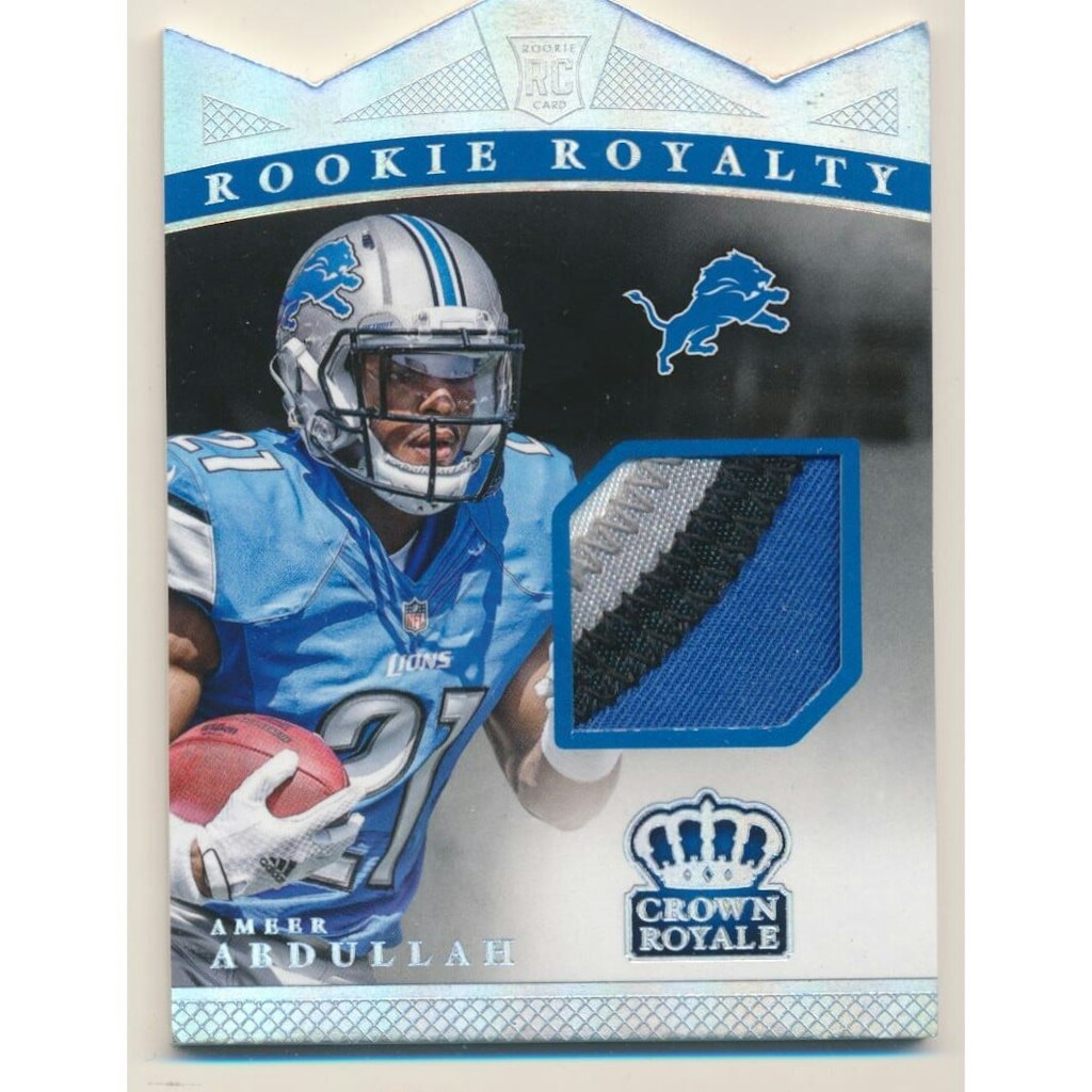 2015 Crown Royale Rookie Royalty Materials Silver Ameer Abdullah Card: $10.80 2015 Crown Royale Rookie Royalty Materials Silver Ameer Abdullah Card: $10.80