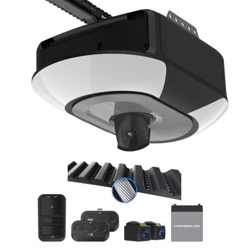 Chamberlain myQ 1-1/4 HP Belt Drive Garage Door Opener with Camera: $384.87