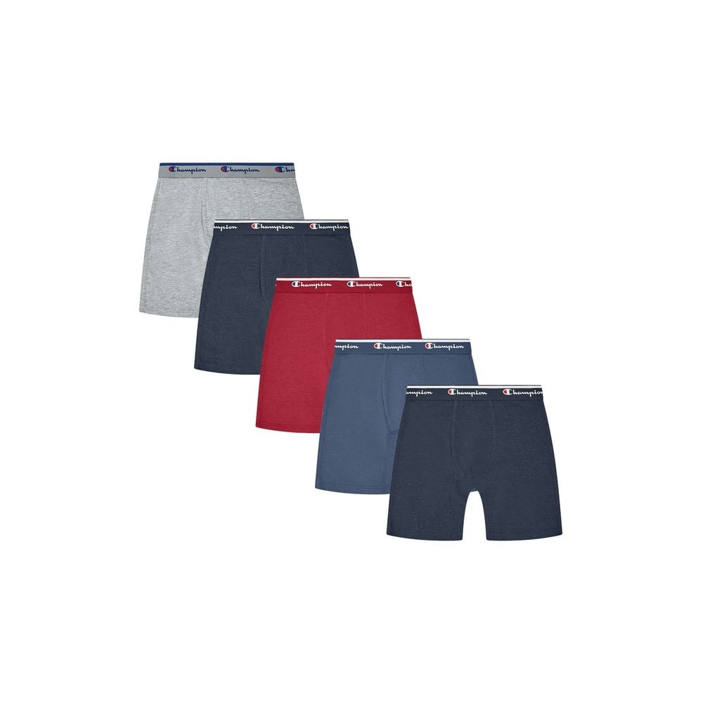 Champion Men's Boxer Briefs 5-Pack: $17