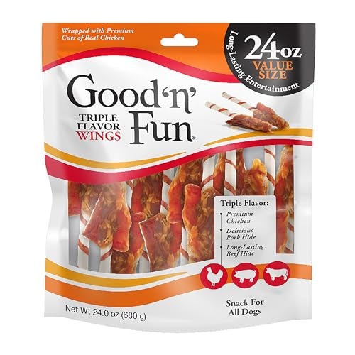 Good 'N' Fun 24oz Long-Lasting Dog Treat Wings: $18.28