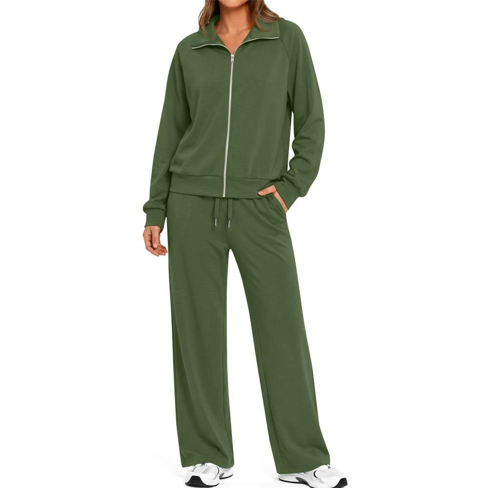 Fantaslook Women's Long Sleeve Zipper Sweatshirt and Wide Leg Pants Lounge Set: $26.99 Fantaslook Women's Long Sleeve Zipper Sweatshirt and Wide Leg Pants Lounge Set: $26.99
