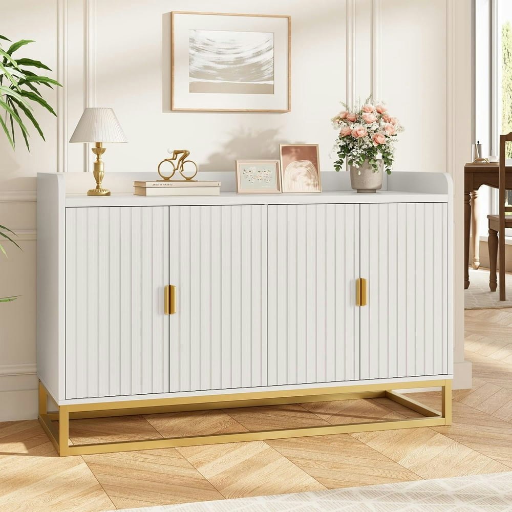 47.2-Inch Fluted Sideboard Cabinet: $179.03 47.2-Inch Fluted Sideboard Cabinet: $179.03