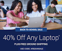 Dell Refurbished Store Back To School Sale: Up to 40% off any laptop + free shipping