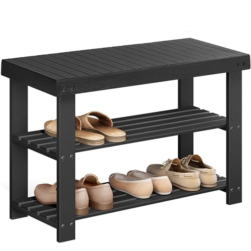 Songmics 3-Tier Bamboo Shoe Rack Bench: $28.25 Songmics 3-Tier Bamboo Shoe Rack Bench: $28.25