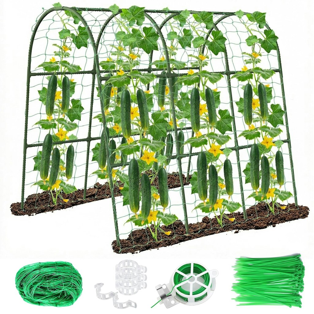 47" U-Shape Cucumber Trellis Metal Plant Support: $18