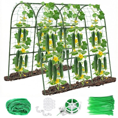 47" U-Shape Cucumber Trellis Metal Plant Support for $18 + free shipping w/ Prime