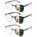 Toveen Photochromic Multifocus Reading Glasses 3-Pack for $16 + free shipping w/ Prime