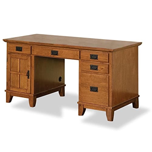 Homestyles Arts & Crafts Cottage Oak Pedestal Desk: $242.39 Homestyles Arts & Crafts Cottage Oak Pedestal Desk: $242.39