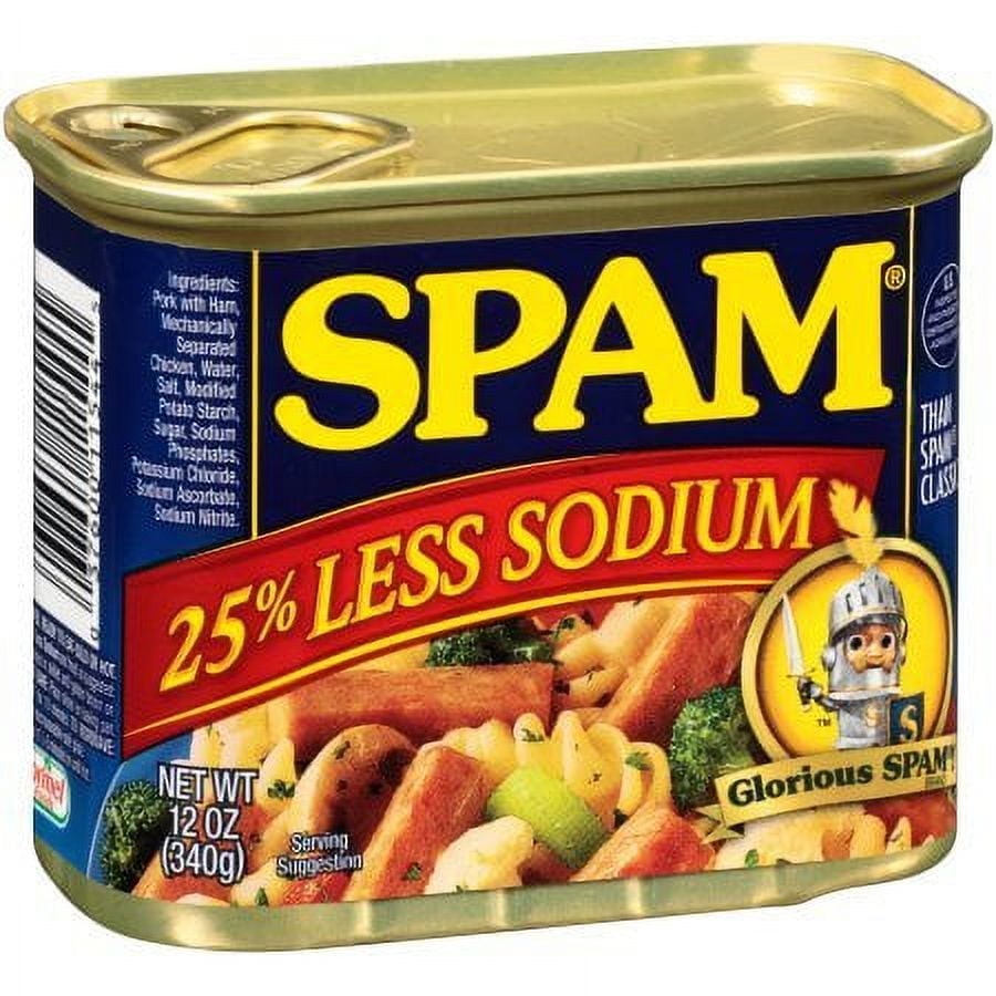 Spam 25% Less Sodium Luncheon Meat 12-oz. 4-Pack: $20.55 Spam 25% Less Sodium Luncheon Meat 12-oz. 4-Pack: $20.55