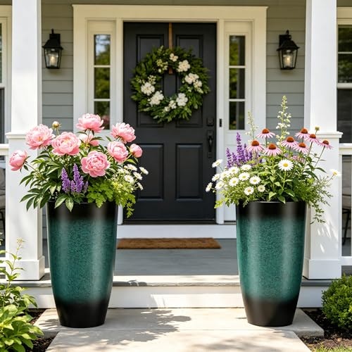 Autodaya 24-inch Tall Outdoor Planters 2-Pack: $78.28 Autodaya 24-inch Tall Outdoor Planters 2-Pack: $78.28