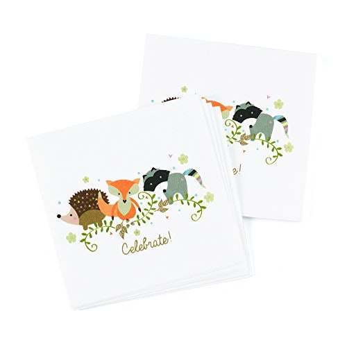 Hortense B. Hewitt Woodland Animal Baby Shower Paper Napkins 50-Pack: $5.41