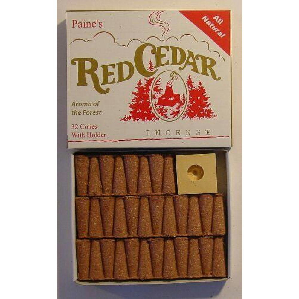 Paine's Red Cedar Incense Cones with Holder 32-Pack: $12.95 Paine's Red Cedar Incense Cones with Holder 32-Pack: $12.95