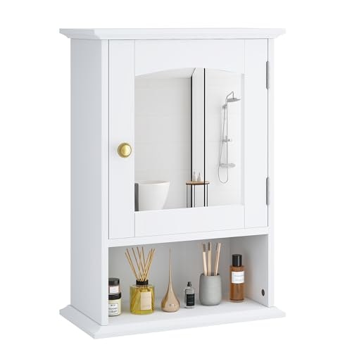 Vecelo Bathroom Mirror Wall Cabinet: $42.64