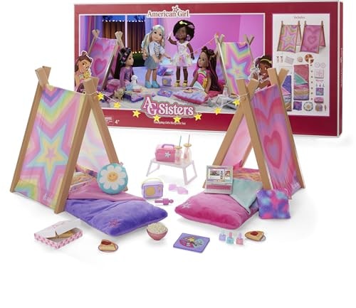 American Girl Sisters Glamping Sleepover Playset 28-Piece Set: $88 American Girl Sisters Glamping Sleepover Playset 28-Piece Set: $88
