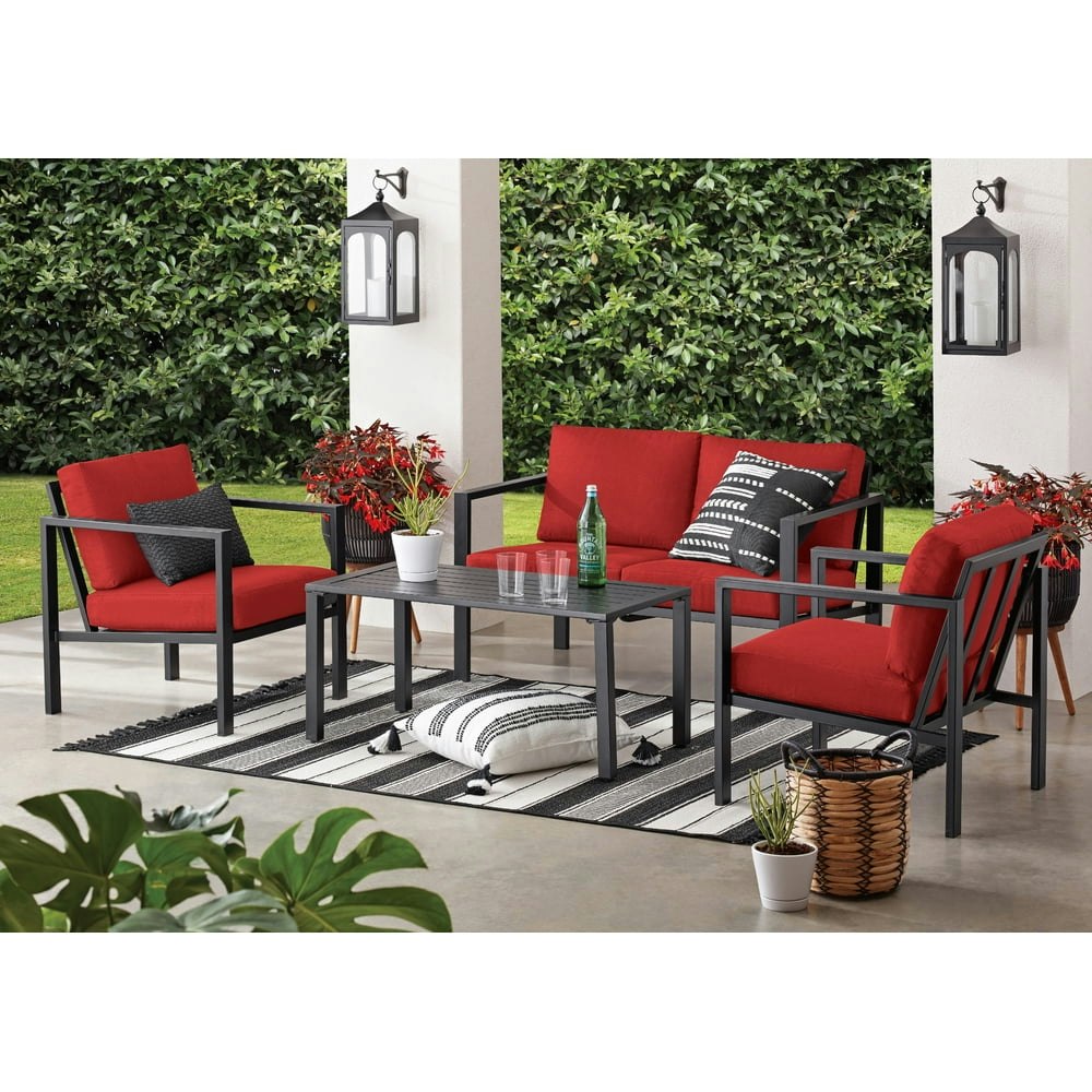 Mainstays Dashwood 4-Piece Outdoor Patio Conversation Set: $197
