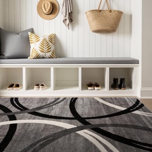 Rugshop 3'3" x 5' Wavy Circles Area Rug: $33.92