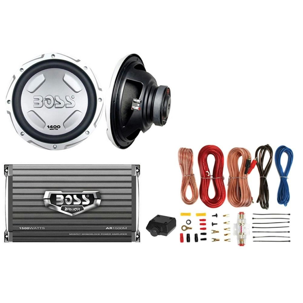 Boss Audio 12-Inch 1,400W Car Subwoofer and Mono Amplifier Kit: $214.89 Boss Audio 12-Inch 1,400W Car Subwoofer and Mono Amplifier Kit: $214.89
