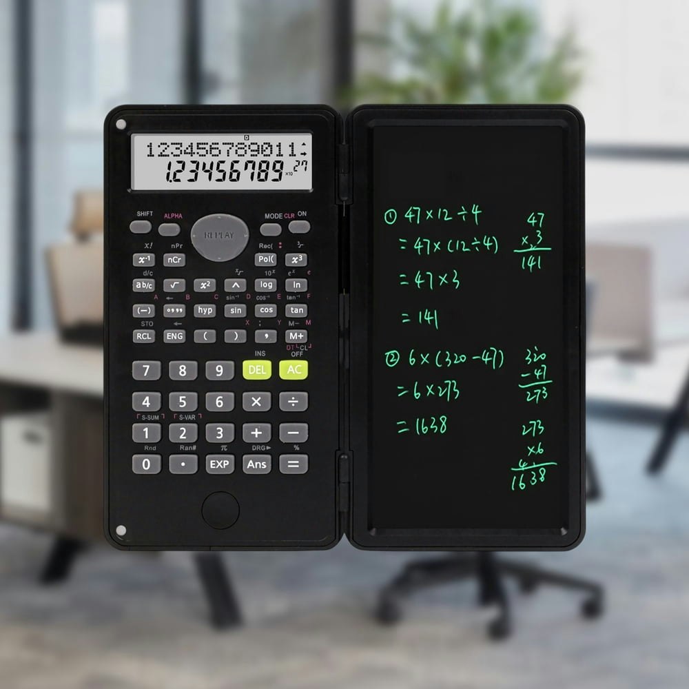 Scientific Calculator with 240 Functions and LCD Notepad: $5.99 Scientific Calculator with 240 Functions and LCD Notepad: $5.99