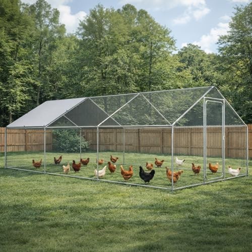 Comhoma 19.7x10x6.6-Foot Walk-in Chicken Coop: $197.32 Comhoma 19.7x10x6.6-Foot Walk-in Chicken Coop: $197.32