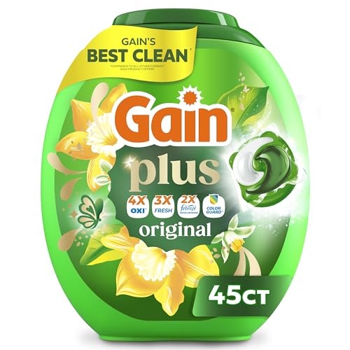 Gain Flings Liquid Laundry Detergent Pacs 45-Count: $17.87