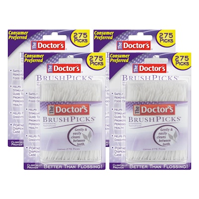 The Doctor's BrushPicks Interdental Toothpicks 1,100-Count for $7.96 via Sub & Save + free shipping w/ Prime