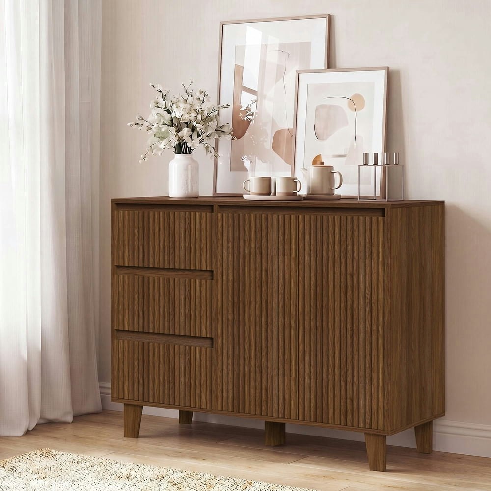 Jableast 40-inch Fluted Sideboard Buffet Cabinet: $149.99 Jableast 40-inch Fluted Sideboard Buffet Cabinet: $149.99