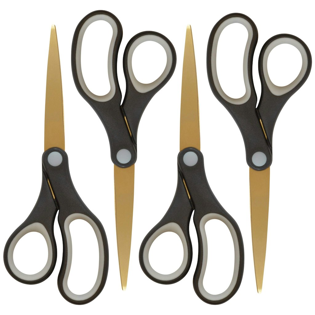 Westcott 8" Titanium-Bonded Scissors 4-Pack: $8.11