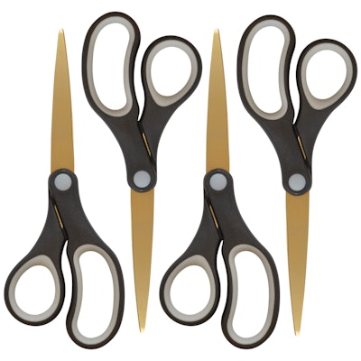Westcott 8" Titanium-Bonded Scissors 4-Pack for $8 + free shipping w/ Prime