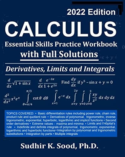 Calculus Essential Skills Practice Workbook: $2.99 Calculus Essential Skills Practice Workbook: $2.99