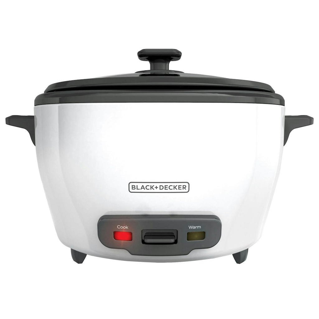 Black+Decker 6-Cup Rice Cooker w/ Steaming Basket: $22