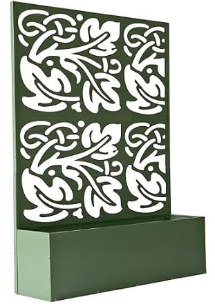 Oakland Living 6x4-Foot Green Metal Privacy Screen w/ Flower Box: $68 Oakland Living 6x4-Foot Green Metal Privacy Screen w/ Flower Box: $68