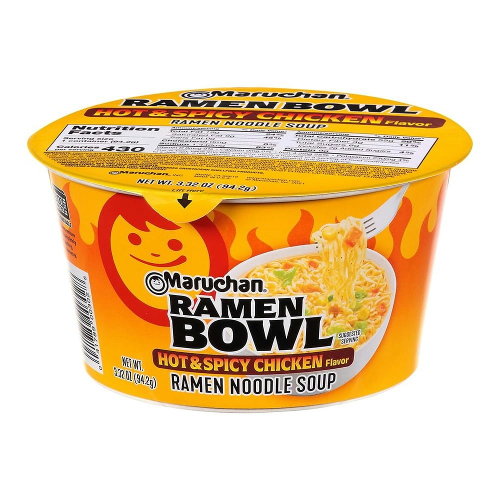 Maruchan Hot & Spicy Chicken Ramen Noodle Bowl 2-Pack: $12.01 Maruchan Hot & Spicy Chicken Ramen Noodle Bowl 2-Pack: $12.01