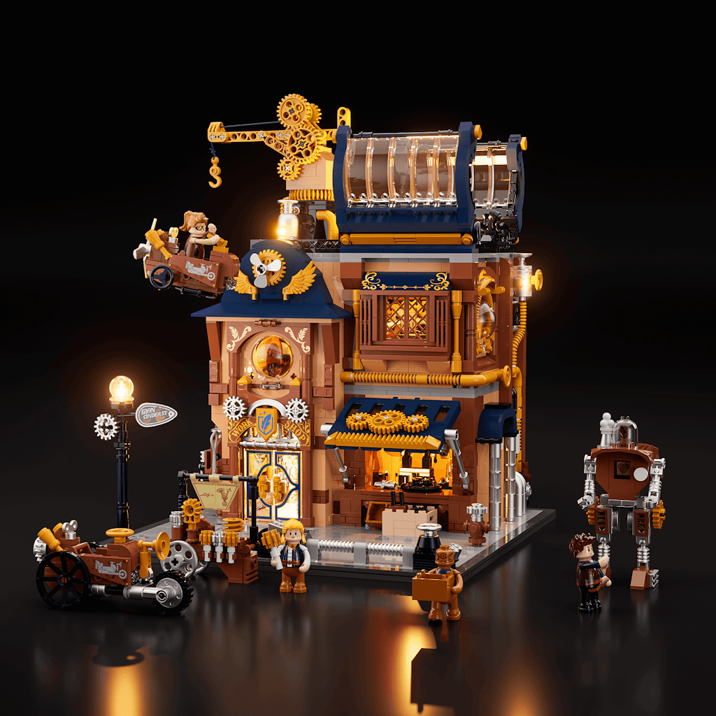 Lumibricks Steampunk Mechanical Workshop: $66