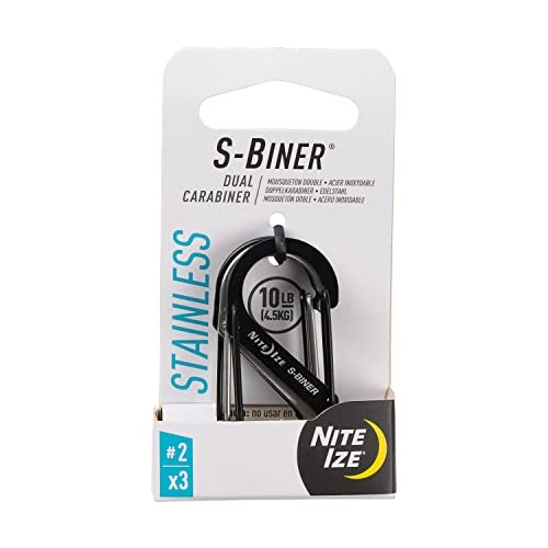 Nite Ize #2 Stainless Steel S-Biner Dual Carabiner 3-Pack: $7.48