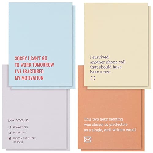 Juvale Demotivational Quote Notepad 8-Pack: $10.48