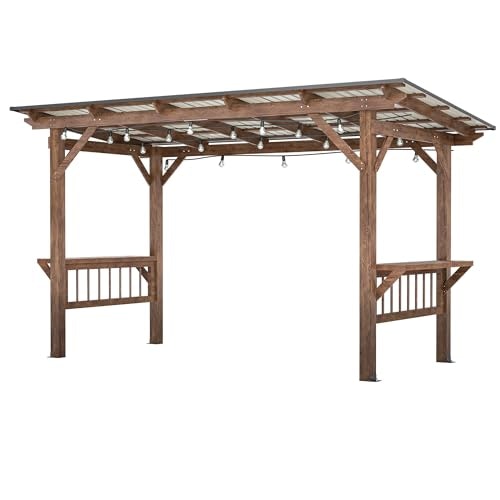 Yopto 13x6.5-Foot Wooden Outdoor Grill Gazebo: $714.99