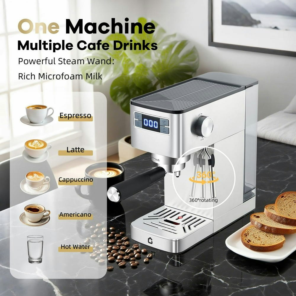 20-Bar Semi-Automatic Espresso Machine: $84.53 20-Bar Semi-Automatic Espresso Machine: $84.53
