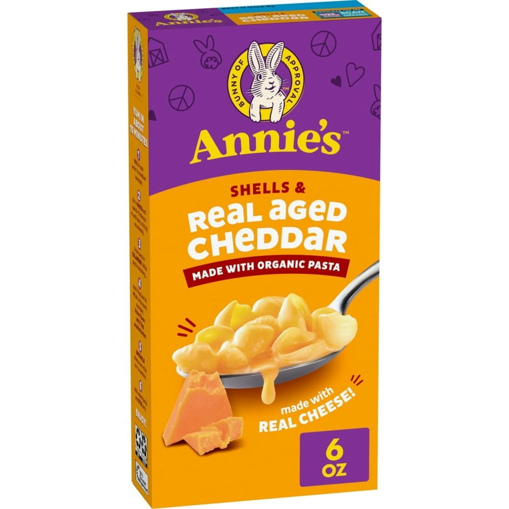 Annie's Shells and Real Aged Cheddar 6oz 2-Pack: $6.49 Annie's Shells and Real Aged Cheddar 6oz 2-Pack: $6.49