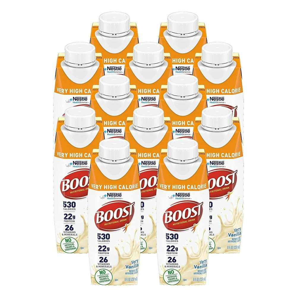 Boost Very High Calorie Nutritional Drink 8-Ounce 12-Pack: $32.99 Boost Very High Calorie Nutritional Drink 8-Ounce 12-Pack: $32.99