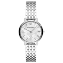 Emporio Armani Men's Classic Silver Dial 43mm Quartz Watch for $75 + free shipping