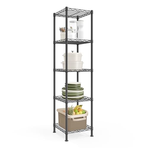 Songmics 5-Tier Metal Wire Storage Shelf: $28.98 Songmics 5-Tier Metal Wire Storage Shelf: $28.98